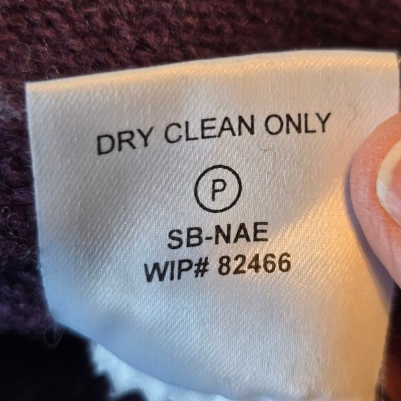 Woolrich Sweater Women's XL Amethyst Wool Fair Isle 1/4 Zip Nordic Outdoors VTG - Picture 7 of 8